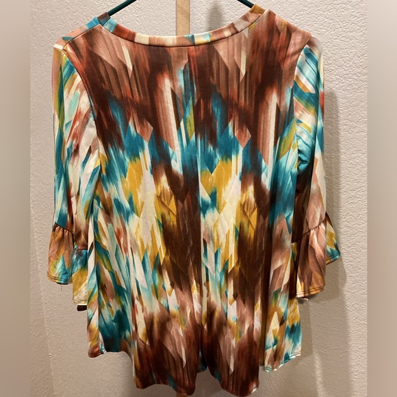 NWT Hazel Boho Tie Dye Women’s Blouse Size Small - Picture 4 of 4